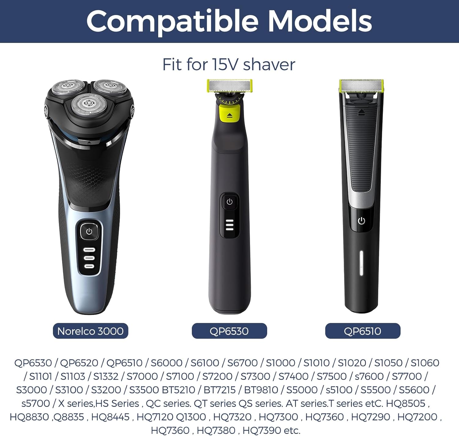 15V HQ8505 Typec Shaver Adapte - Electric Razor recension och pris