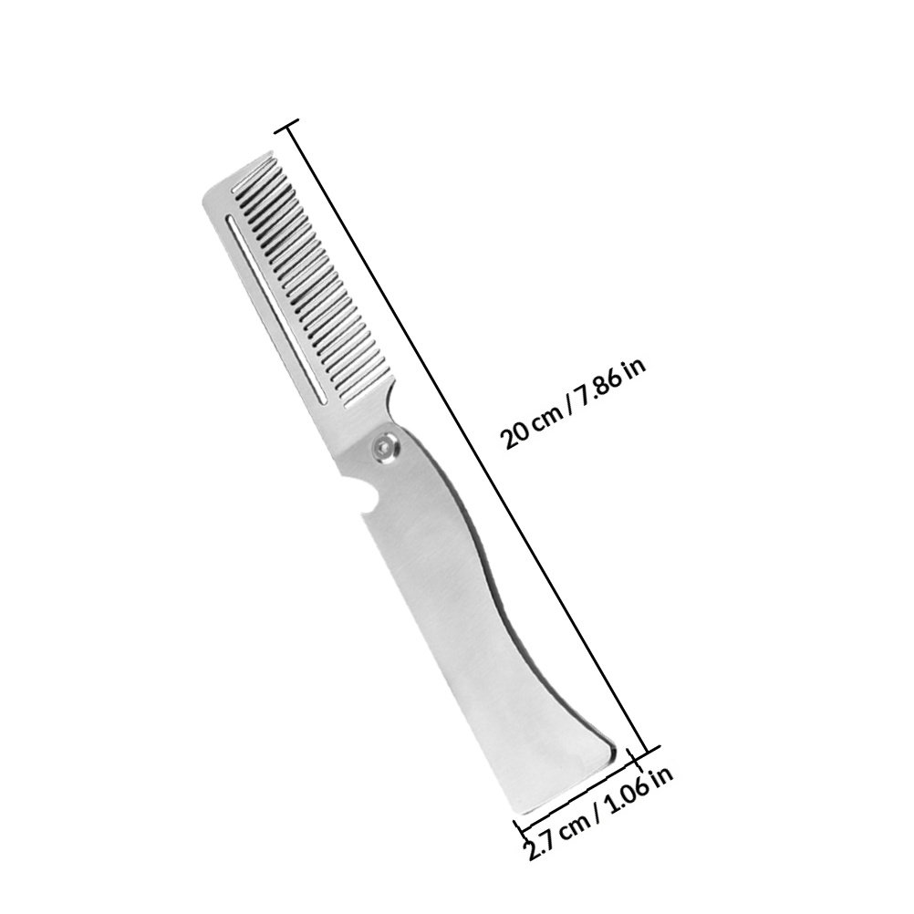 Folding Hair Comb Stainless St - Beard Oil recension och pris