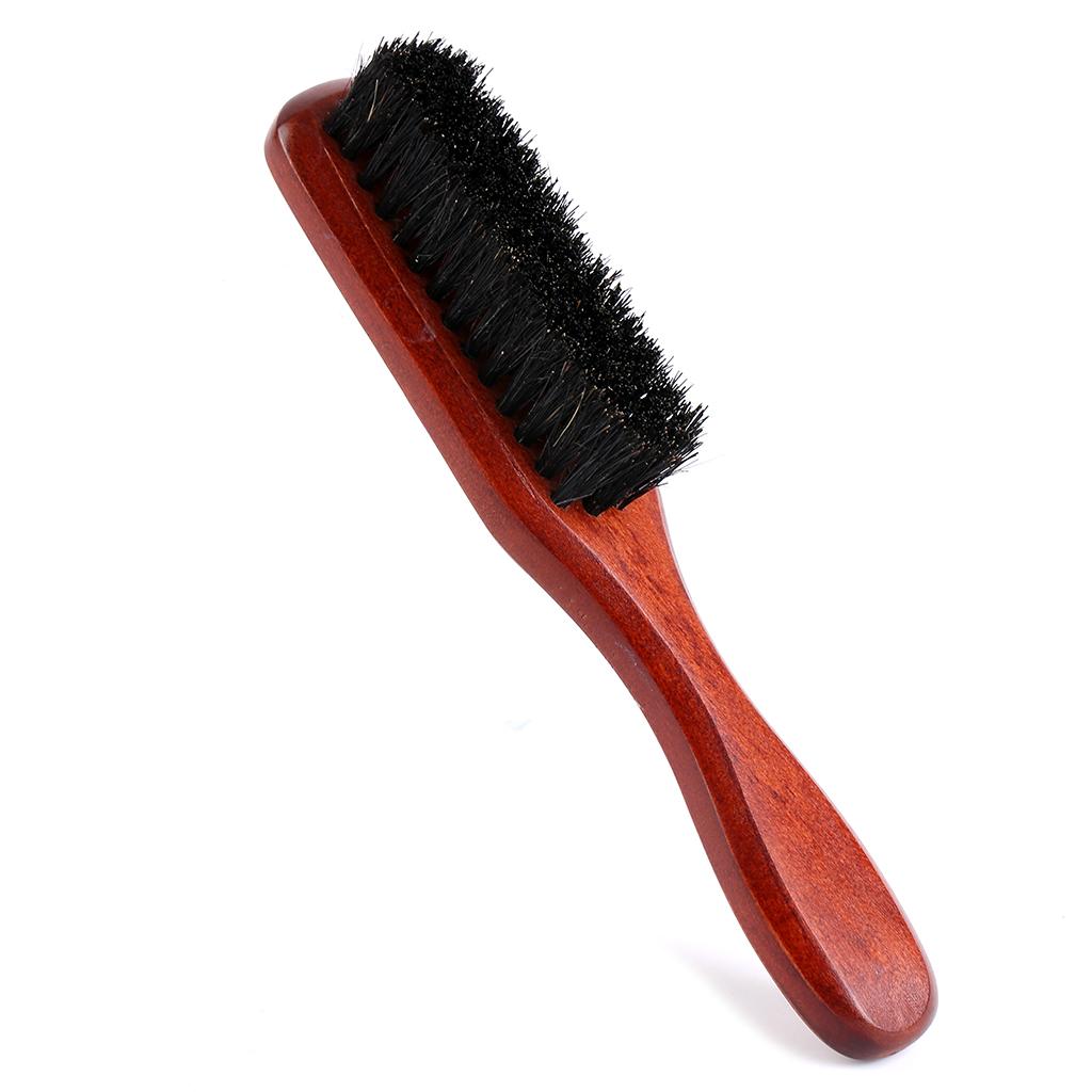 Beard Brush Wooden Long Handle - Mens Grooming Travel Kit recension och pris