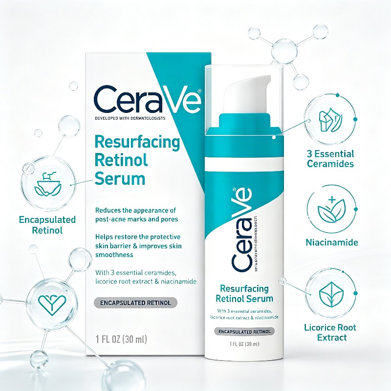 CeraVe Resurfacing Retinol Ser - Hair Clipper recension och pris