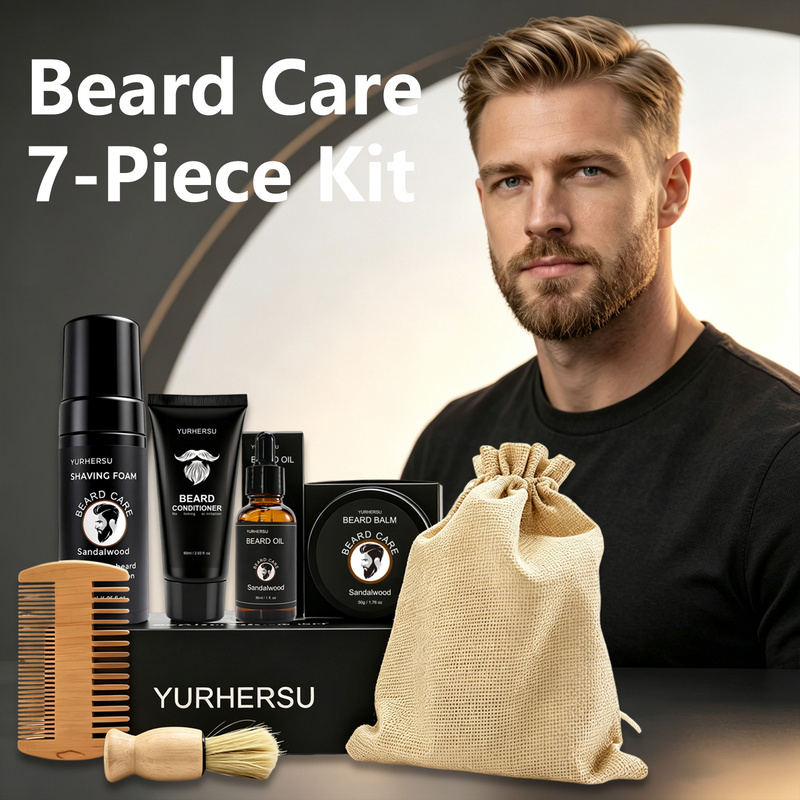 Beard Grooming Kit 7 Pcs Beard - Grooming Kit recension och pris