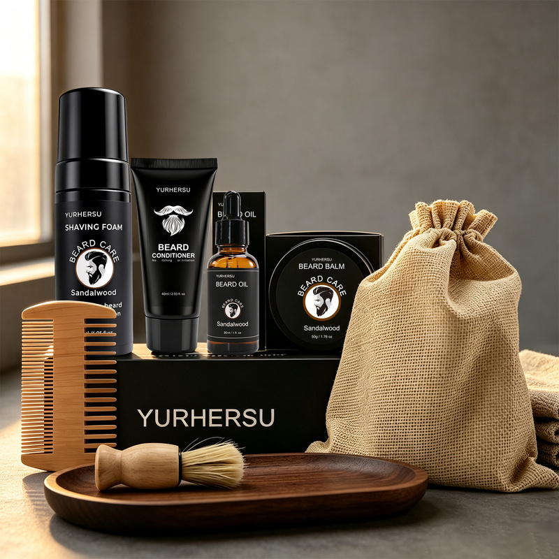 Beard Grooming Kit 7 Pcs Beard - Grooming Kit recension och pris
